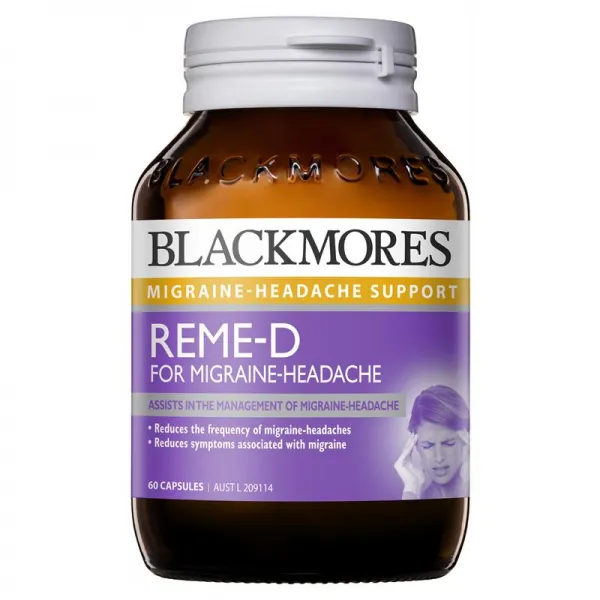 호주 블랙모어스 리미-디 미그레인 60캡슐 For 두통 REME-D Migraine Headache