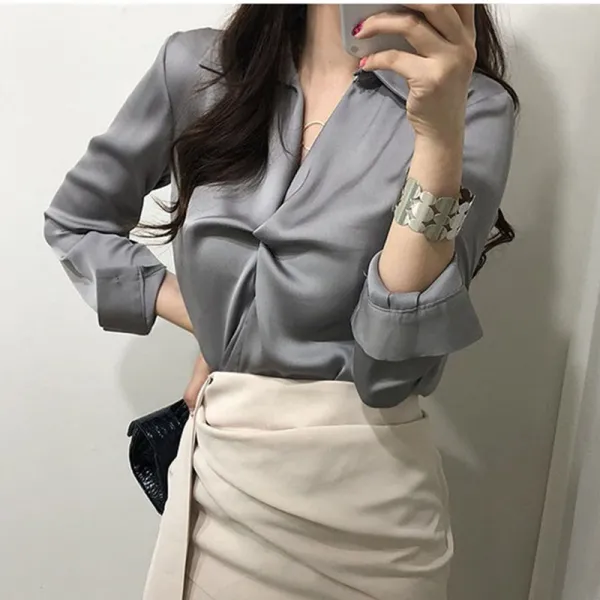 모리아 가을 여성 블라우스 루즈핏 AM