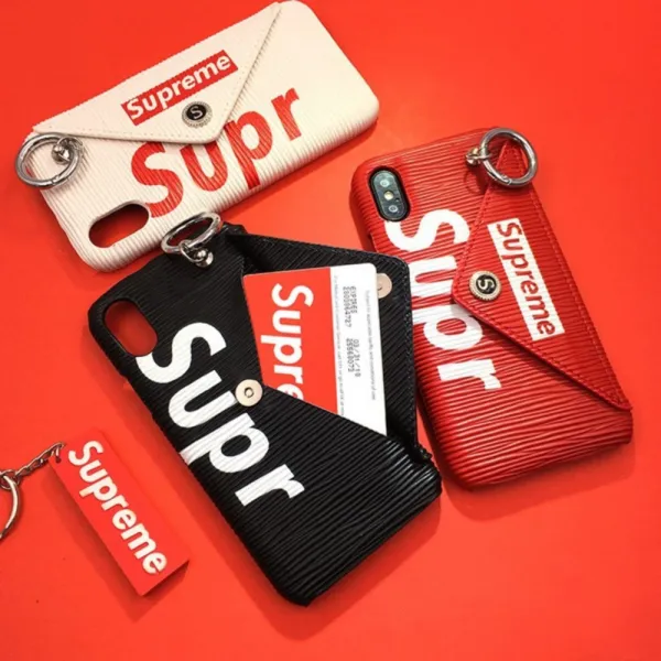 슈프림 카드지갑 케이스 아이폰xs X 8 7 6 6s 8+ 7+ 6+ 아이폰 휴대폰