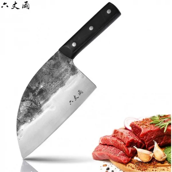 전문 중국 전통 단조 정육점 칼 요리사 칼 부엌 칼 날카로운 블레이드 칼 슬라이서 전체 탱 도살 칼 요리