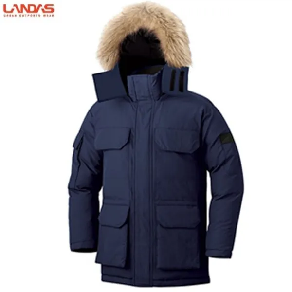 Ksw89751 랜더스 퍼포먼스 눈보라 혹한 패딩 네이비 B4019