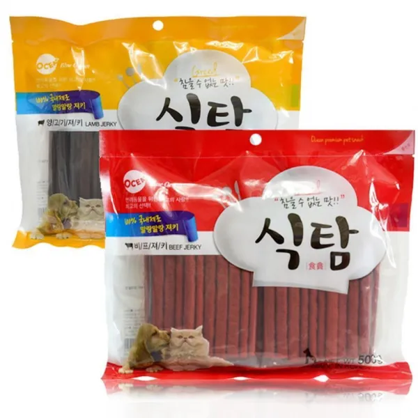 애견 식탐 져키간식 500g 2종 택1 맛만족 모든견종, 1개, 양고기