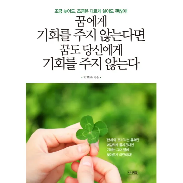 꿈에게 기회를 주지 않는다면 꿈도 당신에게 기회를 주지 않는다:조금 늦어도 조금은 다르게 살아도 괜찮아 시너지북