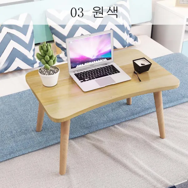 뉴타임즈3 좌탁 티테이블 다차 구들상 자택 창가 식탁 다다미 작은 식탁 정방형 구들상 앉은뱅이 앉은뱅이 XT24 A8, 03 원색