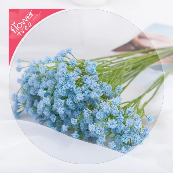 감성인테리어 예쁜 조화 모음 180종 / 플트 조화꽃 B B53.파스텔안개가지 40cm 블루