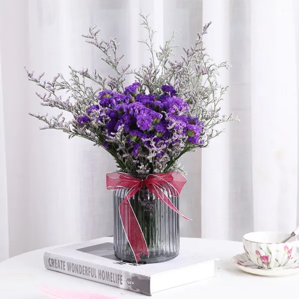 윈난성 잊지 마세요 나는 생화꽃 꽃꽂이 말린꽃 프리저브드꽃다발 실내 진열 풍건 진짜 하늘에 별이 가득하다 꽃병 자색 잊지 마세요 나는 _미드티 있음 말린꽃 가방