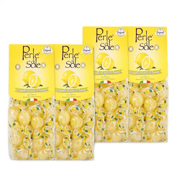  공식 페를레디솔레 포지타노 레몬사탕 200g X 4ea 레몬 사탕 4개