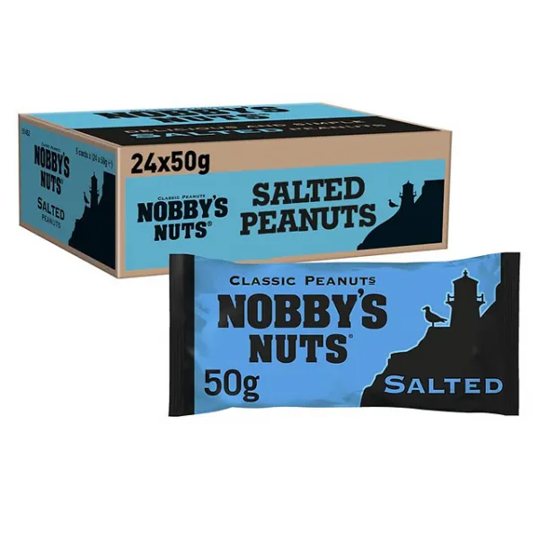 Nobby's Nuts Classic Salted Peanuts 50 G Pack Of 24 클래식 솔트 땅콩 50g X 24 1개