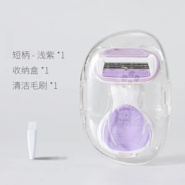 제모기 여성 털빠짐 모기 체모 털뽑는기기 솜털 뉴타입 미용 제거 국다용도 배합, T07-짧은자루-연보라+수납케이스+클리너솔