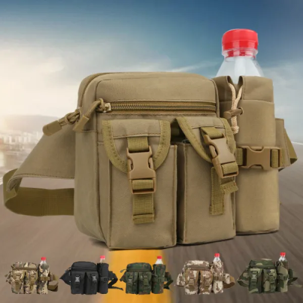 해외 카모 전술 힙색 레그백-99028, 15.대로아주머니-검정(어부모자 배