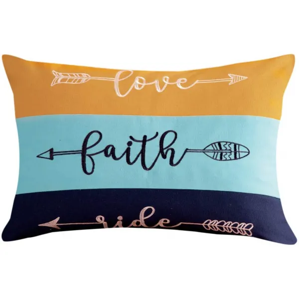 Nmt 로드의 사랑 믿음 타고 남서쪽 화살표 악센트 베개 P038707j5yvg632 기본