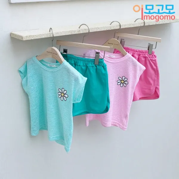 이모고모 BN 데이지상하복 (나시+반바지 set)