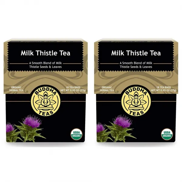 [미국직구]Buddha Tea Naturals 유기농 오오 엉겅퀴 씨앗이나 잎 대 오오 엉겅퀴 티 (2팩) 18개 각, 선택, 상세설명참조