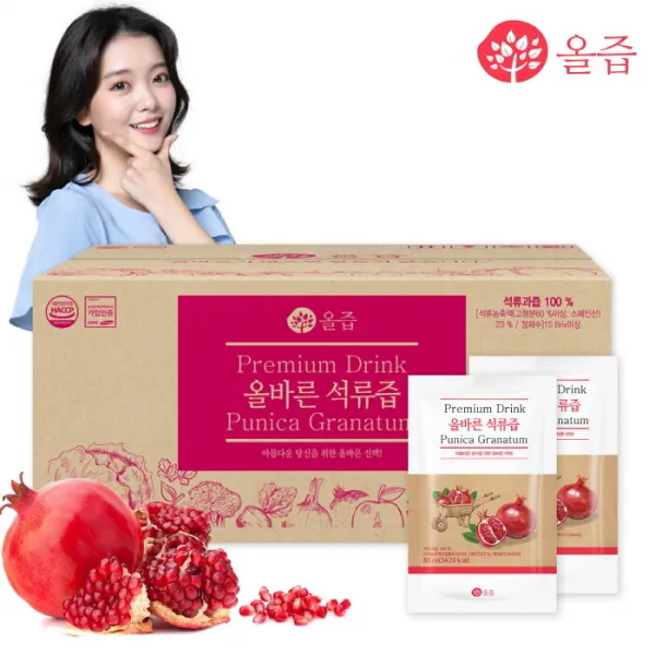 [신세계TV쇼핑]올바른 석류즙 100포(실속포장), 100포, 80ml