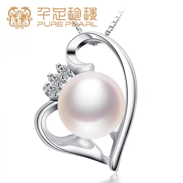 진주목걸이 천족 보석 Xinyiyuanqiangliang8mm민물 진주 크라운 팬던트 목걸이 발렌타인데이선물