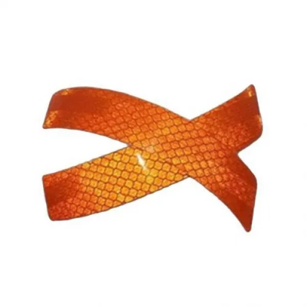 [해외] 2X 자동차 범퍼 반사 경고 스트립 자동차 스티커 차량, Orange