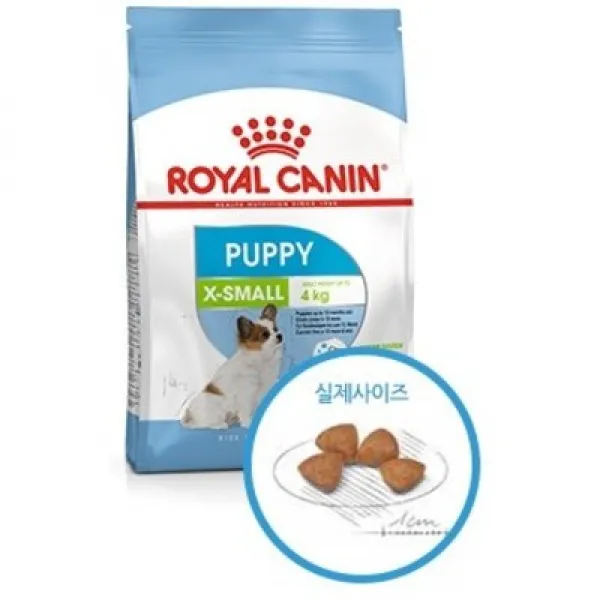 로얄캐닌 독 X-스몰 퍼피1.5kg 성견시 체중 4kg 미만 생후 3개월 부터 10개월까지