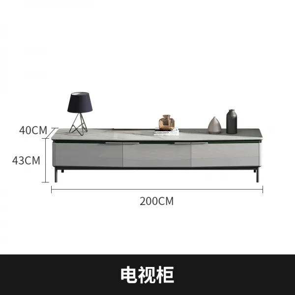 노르딕 극히 간소함 가구형 암판 가볍게 사치한 TV거실장 티테이블 콤비네이션 현대 심플 티비 허브랙 캐비닛, 조립 TV거실장