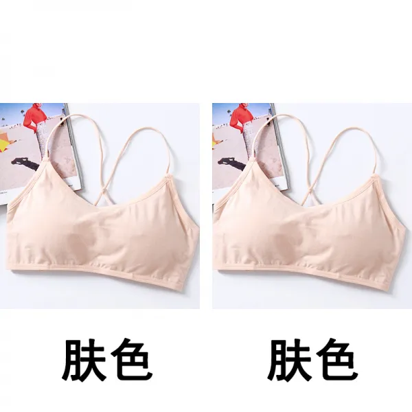 센센몰 노와이어브라 면 대나무 여성 있음 브라패드 일체 모달 숏 런닝 끈나시 튜브탑 가슴랩 이너 속옷
