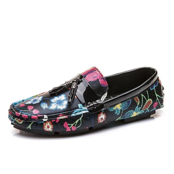 해외 브랜드 로퍼 2019 Casual Shoes for Men Summer Flower