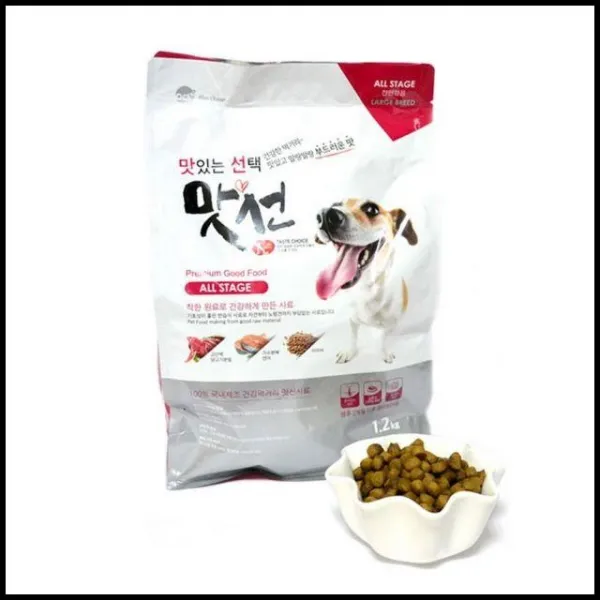 Ot 강아지 애견 사료 맛선 전연령 2.5k 큰알갱이 1ea 밥 어린 노령견 고급