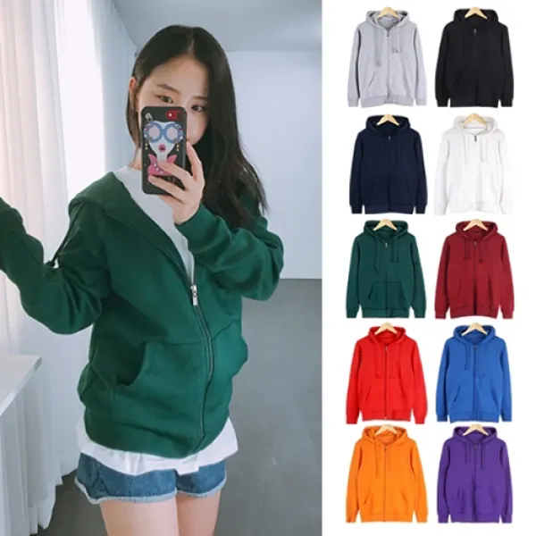 코코블린 베이직 무지 특양면 후드집업 티셔츠 빅사이즈 S 3xl