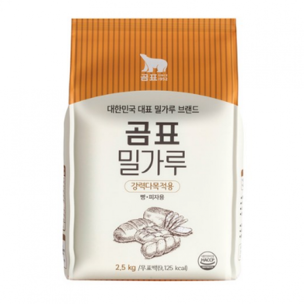 곰표 강력 밀가루 2.5kg 5개