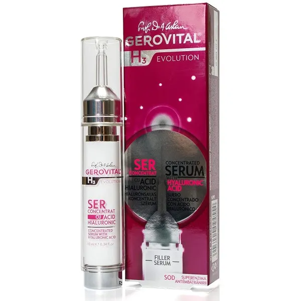 Gerovital H3 Evolution 히알루 론산 6 % 10ml / 0.34 Fl.oz. 단일상품