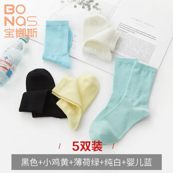 5벌 보 나 스 양말 자녀 보트 안빠져도 미끄러짐 방지 소녀 단말 면 라이트 입 Ins 트렌드 얇은 여름