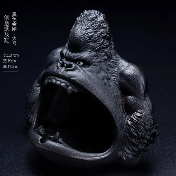 도벽 가정용 큐트 독창적 아편통 개성 트렌드 차량탑재 바람막이 비행을 방지함 그레이, 독창적 재떨이 블랙 금강 큰사이즈 라