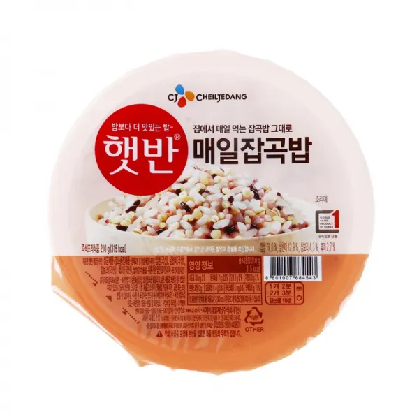 [메가마트] CJ 햇반 매일잡곡밥 210G, 1개