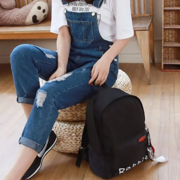 Bag중고등학생천보드라움경량아동원단책가방 그레이 블랙 + 45924파국