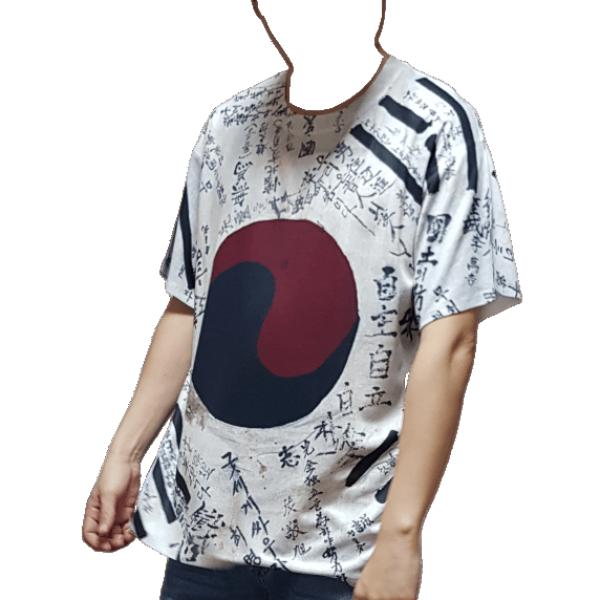 [캔버스티] 광복군 태극기 나라사랑 반팔 티셔츠