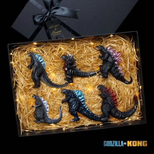 콩 vs 고질라 괴수 피규어 시리즈 선물세트 모형 공룡 인형 액션 피규어 키토라, (2세) 고질라 피규어 6종개