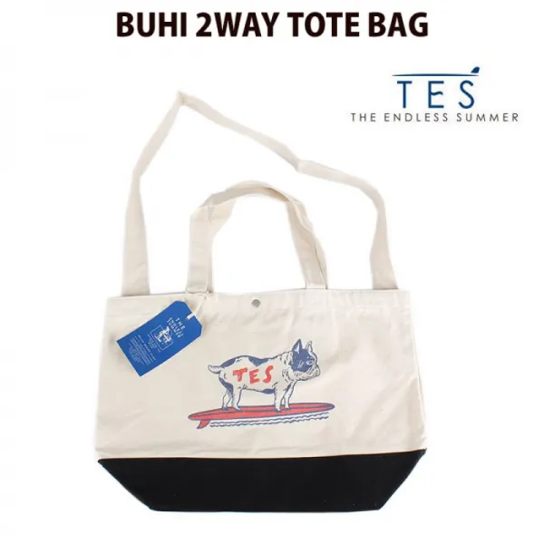 TES/테스/엔드리스 서머 토트 백 테스 부히 프렌치 불도 그 The Endless Summer BUHI 2WAY TOTE BAG