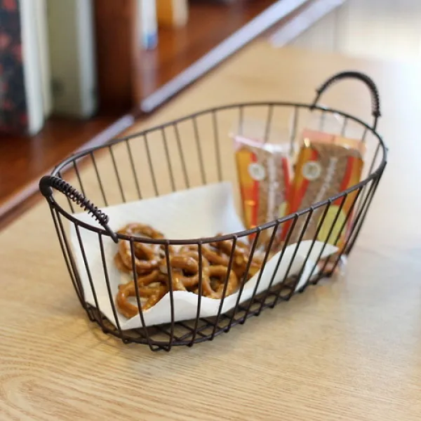  바보사랑 철제 바구니 2color 아이보리