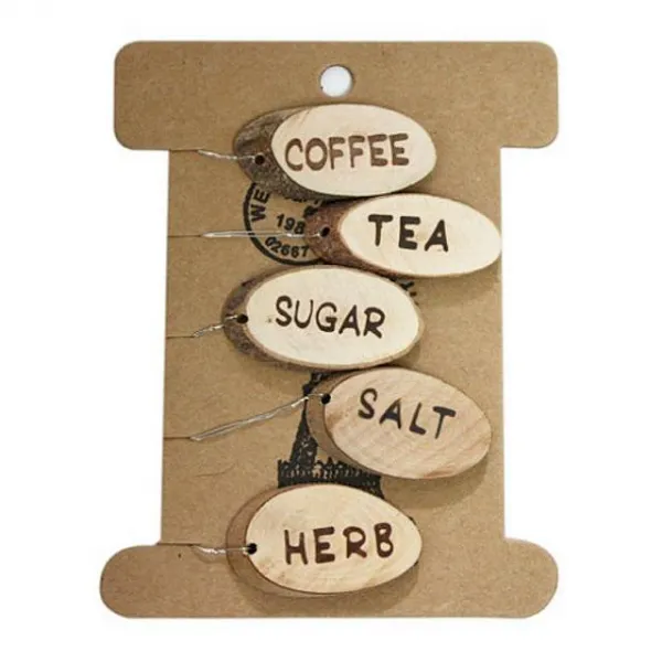 싸다팡 택 꼬리표 Tag 우든 키친 포장택 라벨