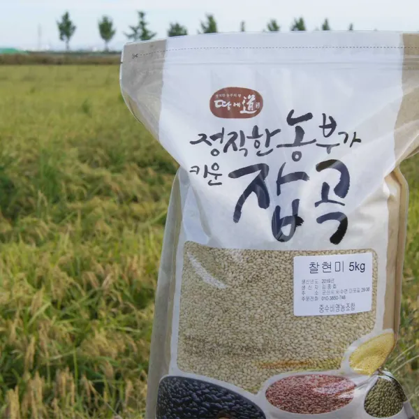 현미찹쌀 5kg 단일품종 동진찰벼, 수량