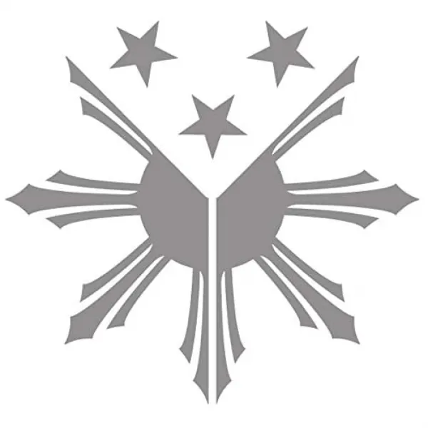 필리핀 국기 선 스타 삐노이 비 네이 비닐 데칼 스티커 Ph 03 Ph 03 실버 4.5 인치 × 4 인치 Silver 4.5 Inches X 4 Inches Silver 4.5 Inches X 4 Inches Silver 4.5 Inches X 4 Inches