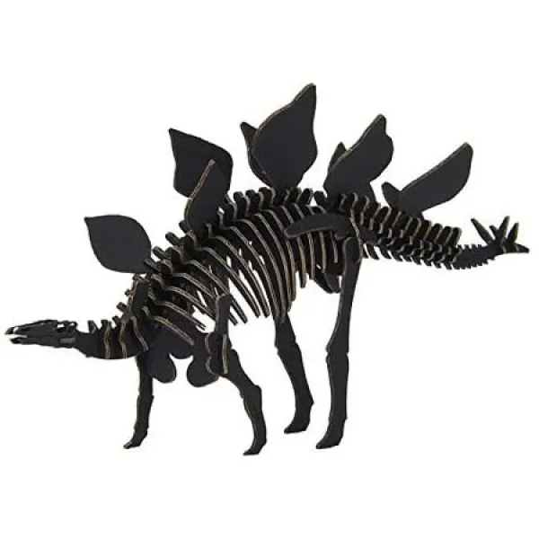 노 품 DINOSAUR 공룡 골격 공작 키트 스테 고 사우루스 블랙 골판지로 만드는 공룡 골격 풀도 가위도 사용, One Color_One Size, One Color_One Size, 상세 설명 참조0