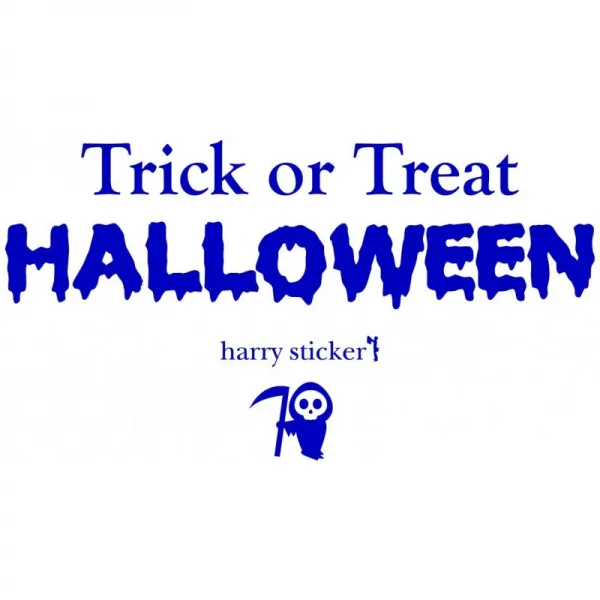 HARRY STICKER 벽 스티커 붙여 벗길 전사 식 액땜 (trick-or-trat) 네이비 블루 LL 약 45cm × 150cm