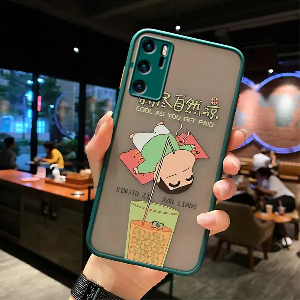 로로퍼스 화웨이 P40 핸드폰케이스 카메라 NOVA6 보호케이스 4G 초슬림 P4O 풀팩토리 렌즈 샌딩 투과성 명 충격흡수