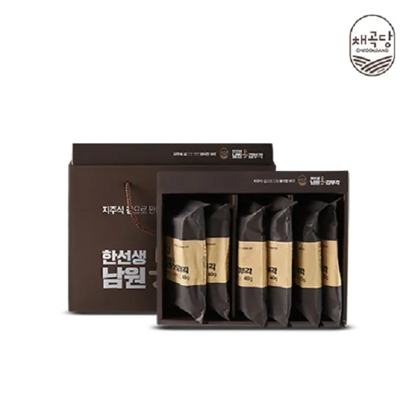 채곡당 한선생 남원 통 김부각 세트, 40g, 6개