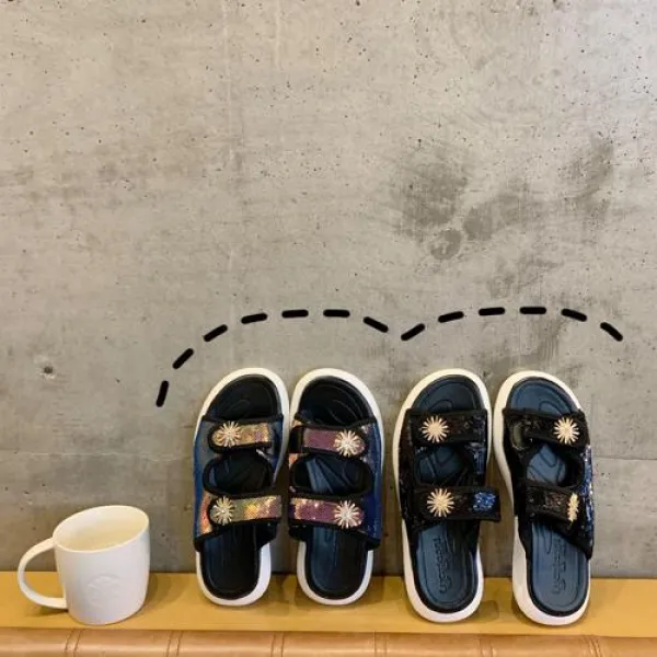 2019 여자 여름 샌들 진짜 총 그물 붉은 요정 스포츠 샌들 2019 년 새 여름 야생 머핀 평면 학생 레저