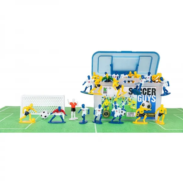 Kaskey Kids Soccer Guys – 블루 / 옐로우 무한한 시간의 창의적이고 개방적인 플레이로 아이들의 상상
