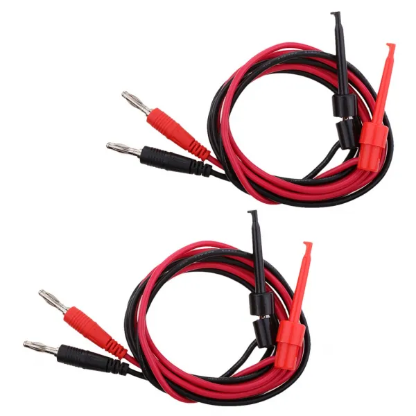 Zeyuan 전기 테스트를위한 중간 시험 걸이 클립 케이블에 4pcs 4mm 바나나 마개