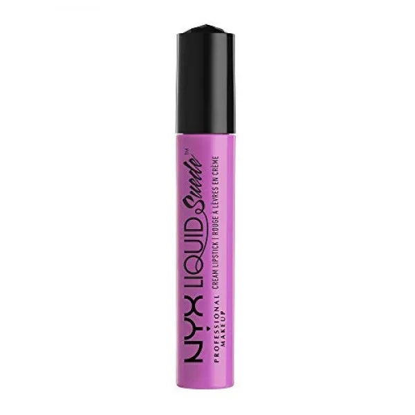 NYX PROFESSIONAL MAKEUP 리퀴드 스웨이드 크림 립스틱 - 핑크를 기조에 블루 언더 톤 라이트 자홍색 NYX PROFESSION