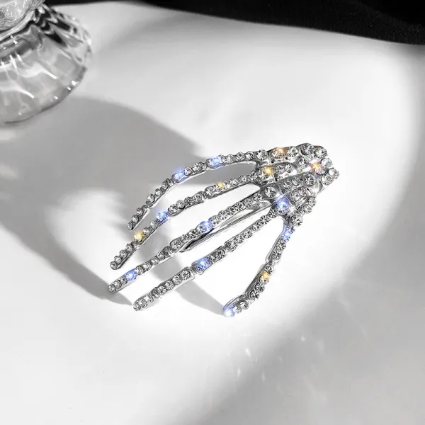 해골 손 계절 발 머리핀 심플 사고력 숟가락 악세사리 기n질 인싸템 여성 여름 잡아 뒷장식