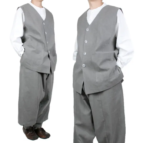 단아한의 남성 생활한복 심플승복조끼