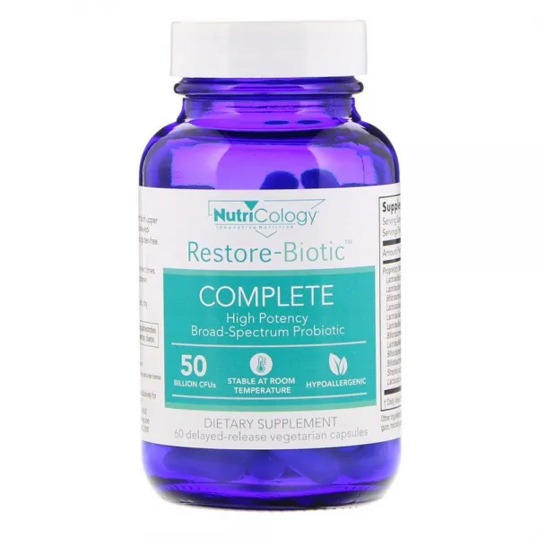 Nutricology 뉴트리콜로지 Restore Biotic Complete 60지연방출캡슐 1팩 60개입